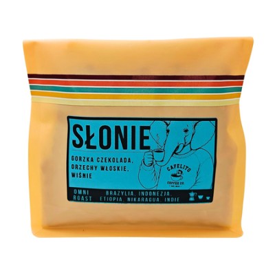 Cafelito - kawa ziarnista Kawa Słonie Omniroast 250 g - zdjęcie 1