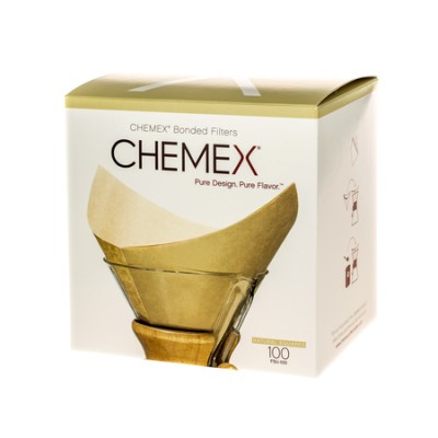 Chemex filtry papierowe kwadratowe - Brązowe - 6, 8, 10 filiżanek - zdjęcie 1