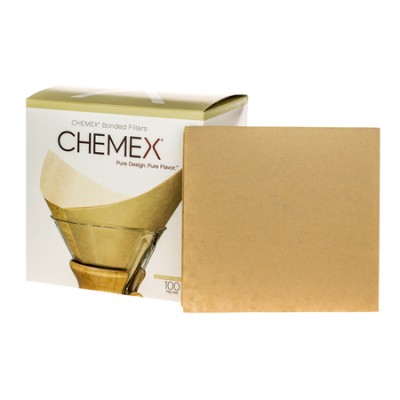 Chemex filtry papierowe kwadratowe - Brązowe - 6, 8, 10 filiżanek - zdjęcie 2