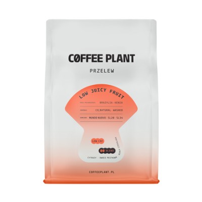COFFEE PLANT - kawa ziarnista niskokofeinowa LOW Juicy Fruit Filter 250 g - zdjęcie 1