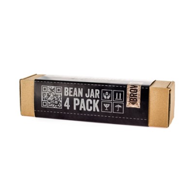 Comandante Bean Jar Brown Glass Brązowy słoik na zmieloną kawę - 4 sztuki - zdjęcie 1
