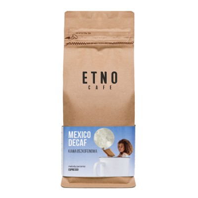 Etno Cafe - kawa ziarnista bezkofeinowa Meksyk Decaf Espresso 250 g - zdjęcie 1