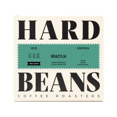 Hard Beans - kawa ziarnista Brazylia Fazenda Mundo Novo The Best Sancup 2025 Natural Filter 250 g - zdjęcie 1