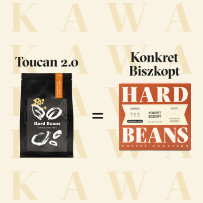 Hard Beans - kawa ziarnista KONKRET BISZKOPT Espresso 250 g - zdjęcie 2