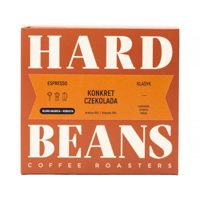 Hard Beans - kawa ziarnista KONKRET CZEKOLADA Espresso 250 g - zdjęcie 1