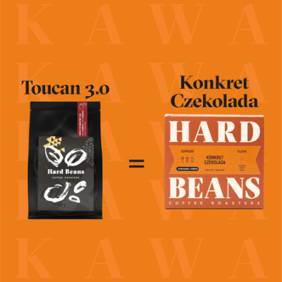 Hard Beans - kawa ziarnista KONKRET CZEKOLADA Espresso 250 g - zdjęcie 2