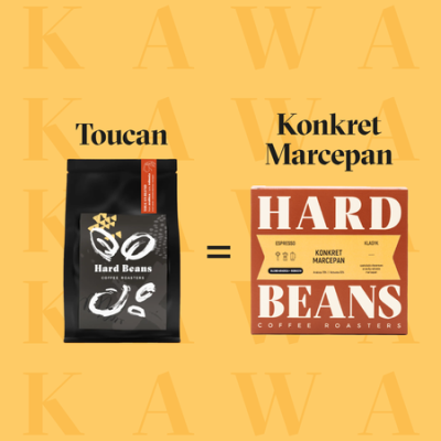 Hard Beans - kawa ziarnista Konkret Marcepan Espresso 1 kg - zdjęcie 2