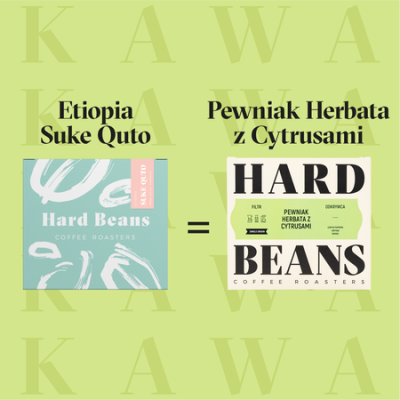 Hard Beans - kawa ziarnista Pewniak Herbata z Cytrusami Filter 250g - zdjęcie 2
