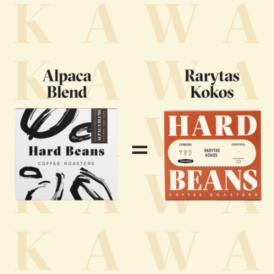 Hard Beans - kawa ziarnista RARYTAS KOKOS Espresso 250 g - zdjęcie 2