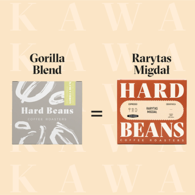Hard Beans - kawa ziarnista RARYTAS MIGDAŁ Espresso 1 kg - zdjęcie 2