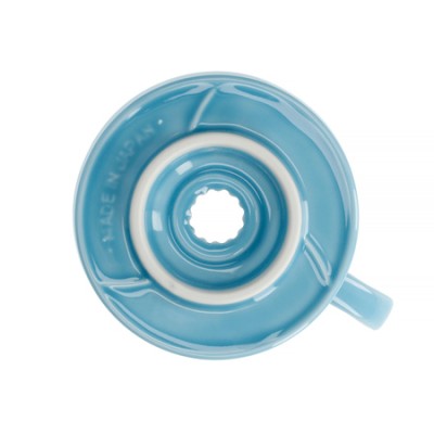 Hario - Ceramiczny Drip V60-02 Niebieski - zdjęcie 4