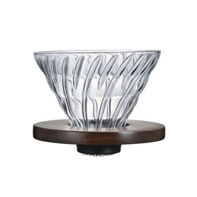 Hario - drip szklany V60-02 Walnut - zdjęcie 1