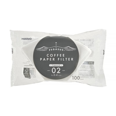 Hario - Filtry papierowe białe PEGASUS 02 - 100 Sztuk - zdjęcie 1