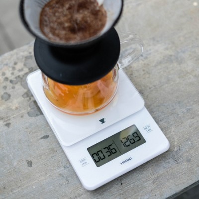 Hario - waga Barista - biała - zdjęcie 2