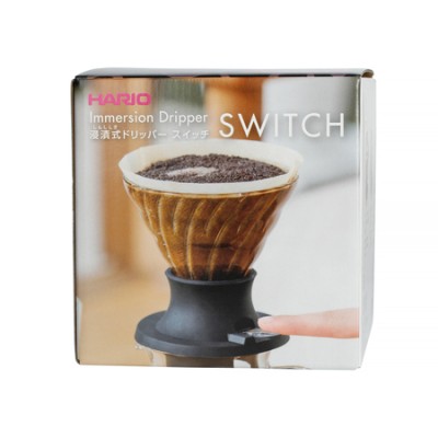 Hario - Zestaw Immersion Switch - drip szklany V60-02 + filtry - zdjęcie 2