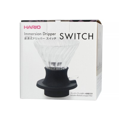 Hario - Zestaw Immersion Switch - drip szklany V60-02 + filtry - zdjęcie 3