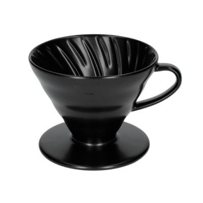 Hario ceramiczny Drip V60-02 Czarny mat |VDC-02-MB-UEX| - zdjęcie 2