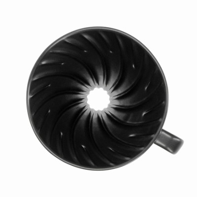 Hario ceramiczny Drip V60-02 Czarny mat |VDC-02-MB-UEX| - zdjęcie 3