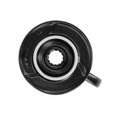 Hario ceramiczny Drip V60-02 Czarny mat |VDC-02-MB-UEX| - zdjęcie 4