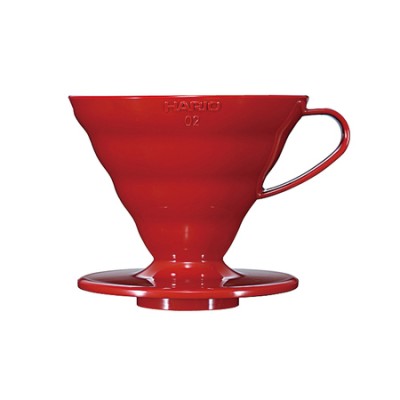 Hario ceramiczny Drip V60-02 Czerwony - zdjęcie 1