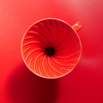 Hario ceramiczny Drip V60-02 Czerwony - zdjęcie 2