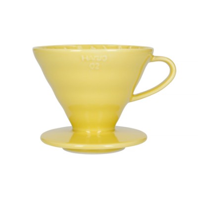 Hario ceramiczny Drip V60-02 Żółty - zdjęcie 1