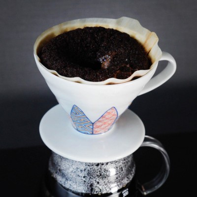 HARIO drip ceramiczny TACHIKICHI V60 Shonzui  1-4 fil. biały - zdjęcie 3