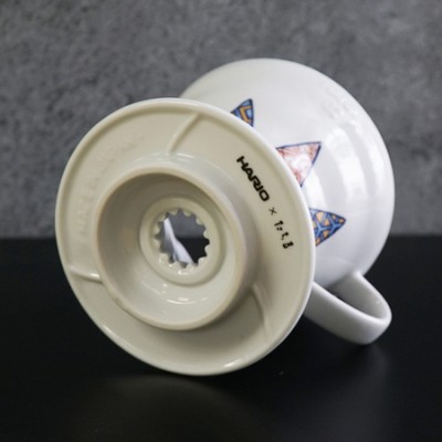HARIO drip ceramiczny TACHIKICHI V60 Shonzui  1-4 fil. biały - zdjęcie 4
