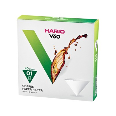 Hario filtry papierowe do dripa V60-01 - zdjęcie 1