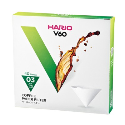 Hario filtry papierowe do dripa V60-03 - 40 sztuk - zdjęcie 1