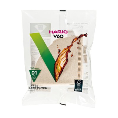 Hario filtry papierowe Misarashi brązowe - V60-01 - 100 Sztuk - zdjęcie 1