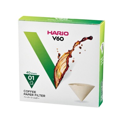 Hario filtry papierowe Misarashi brązowe - V60-01 - 40 Sztuk - zdjęcie 1