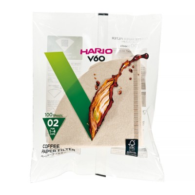 Hario filtry papierowe Misarashi brązowe - V60-02 - 100 Sztuk - zdjęcie 1