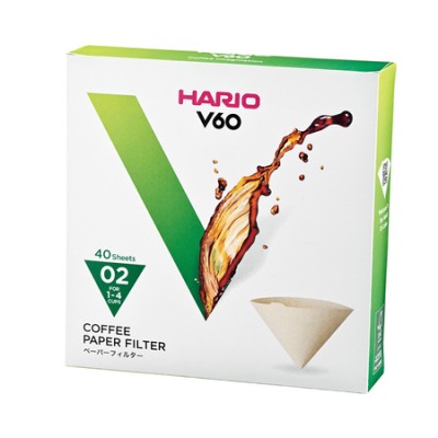 Hario filtry papierowe Misarashi brązowe - V60-02 - 40 Sztuk - zdjęcie 1