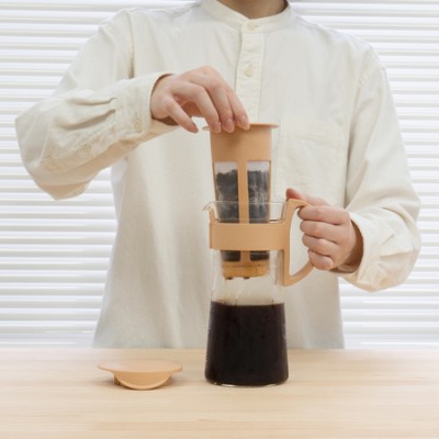 Hario Mizudashi Coffee Pot Mini - Kremowy - zdjęcie 5