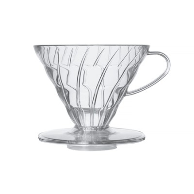 Hario plastikowy Drip V60-02 - Clear - zdjęcie 1