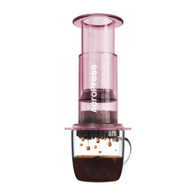 AeroPress Clear Pink - Zaparzacz do kawy różowy - zdjęcie 1