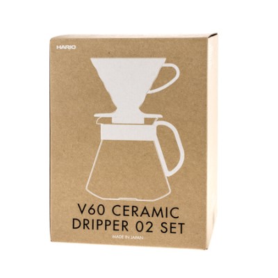Hario zestaw V60 Dripper & Pot White - drip + serwer + filtry - zdjęcie 3