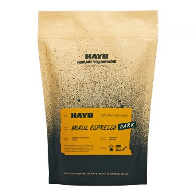 HAYB - kawa ziarnista Brasil Espresso DARK Natural 1 kg - zdjęcie 1