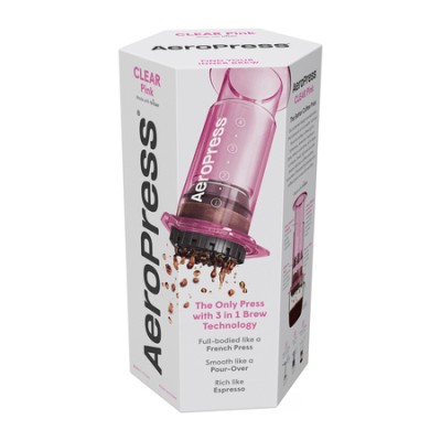 AeroPress Clear Pink - Zaparzacz do kawy różowy - zdjęcie 4