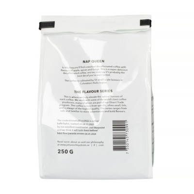 Johan & Nyström - kawa ziarnista bezkofeinowa Nap Queen Filter 250 g - zdjęcie 3