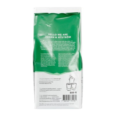 Johan & Nyström - kawa ziarnista Dark Knight Espresso 500 g - zdjęcie 2
