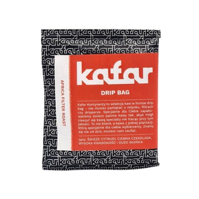 Kafar - kawa w saszetkach Dripbag AFRYKA Filter - 1 saszetka 12 g - zdjęcie 1