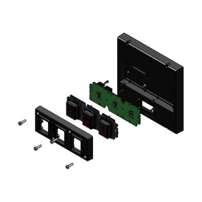 La Marzocco - Panel 3 Przyciski Czarno-Czerwone Led LCS - zdjęcie 1