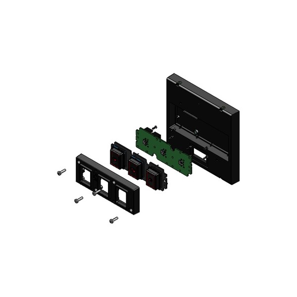 La Marzocco - Panel 3 Przyciski Czarno-Czerwone Led LCS