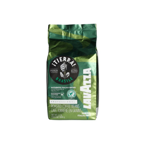 Lavazza - kawa ziarnista Tierra Brasile - Authentic Italian Recipe - 70% Arabica 1 kg