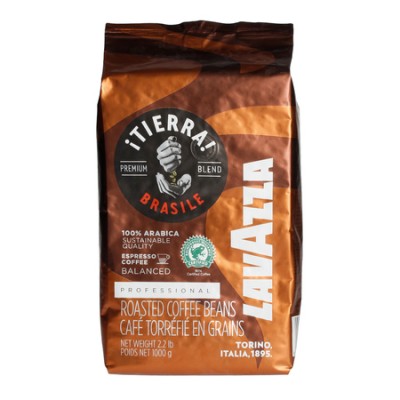 Lavazza - kawa ziarnista Tierra Brasile 100% Arabica 1 kg - zdjęcie 1