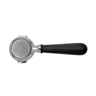 Lelit portafilter 58mm bez wylewek typu naked z czarną drewnianą rączką PLA580B - zdjęcie 1