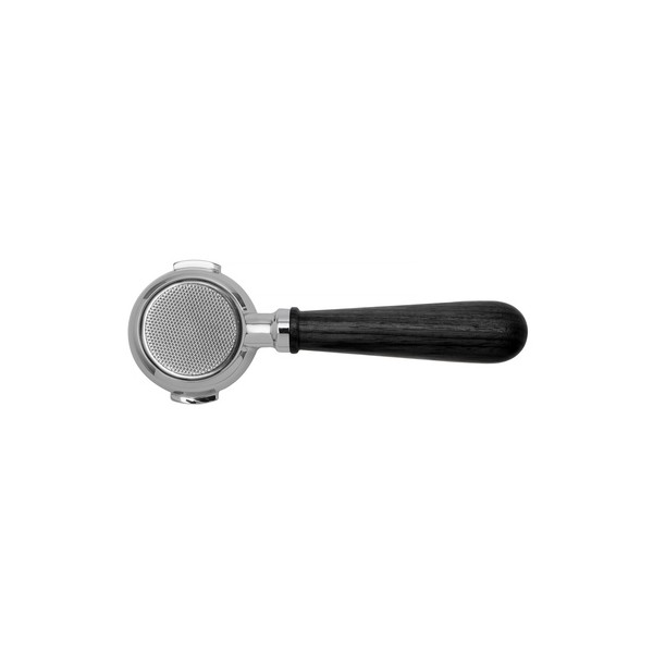 Lelit portafilter 58mm bez wylewek typu naked z czarną drewnianą rączką PLA580B
