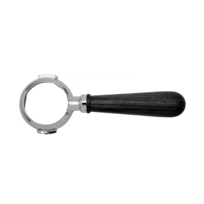 Lelit portafilter 58mm bez wylewek typu naked z czarną drewnianą rączką PLA580B - zdjęcie 3